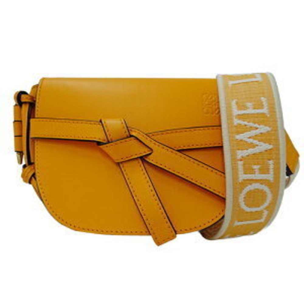 Loewe Shoulder Bag Calf Gate Dual Mini Mandarin Orange Pochette